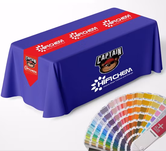 Mantel de feria comercial anunciado con masaje ajustado de diseño personalizado de 6 pies/8 pies